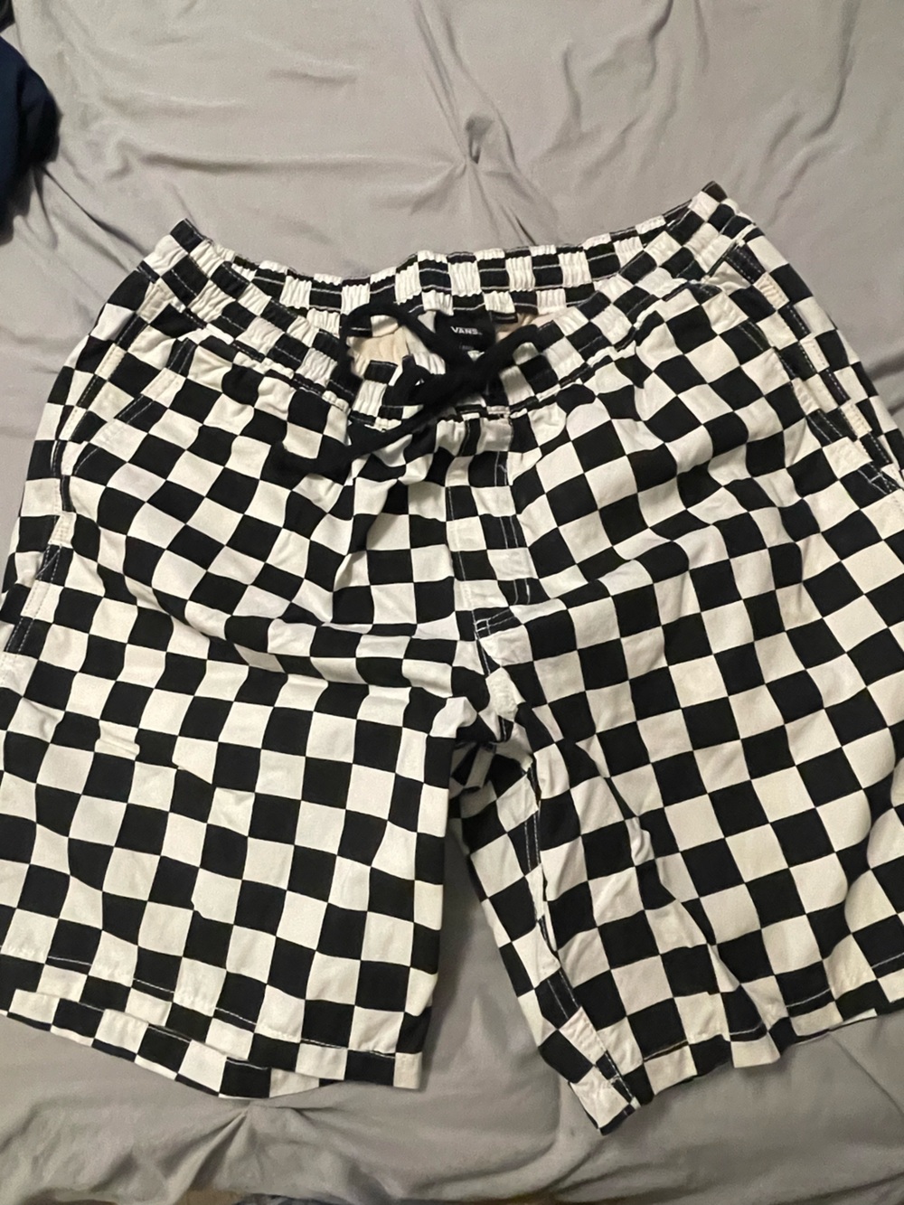 Vans Black & White Checkered Men’s Swim Trunks